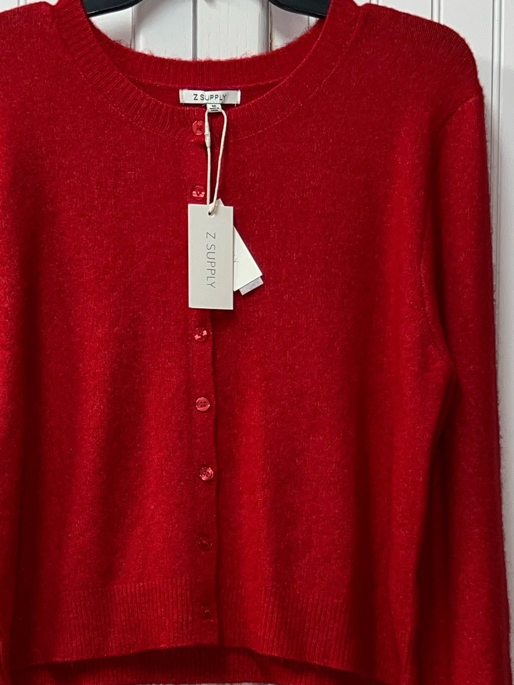Buckle Z Supply Red Cardigan Sweater M NWT